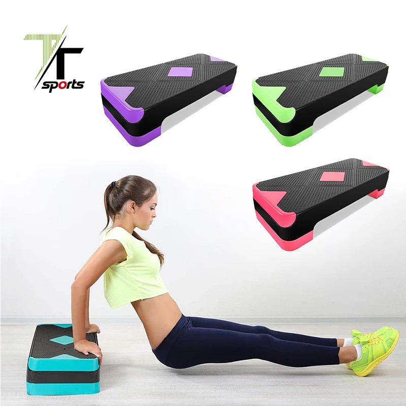 

TTSPORTS Adjustable Aerobic Step Customized Color Aerobic Stepper Platform