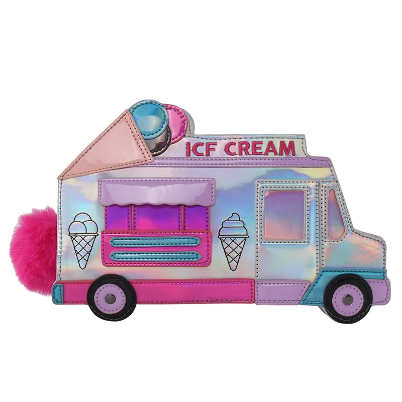 

OXGIFT Wholesale Ice cream car fashion cross body bags women ladies, Colorful