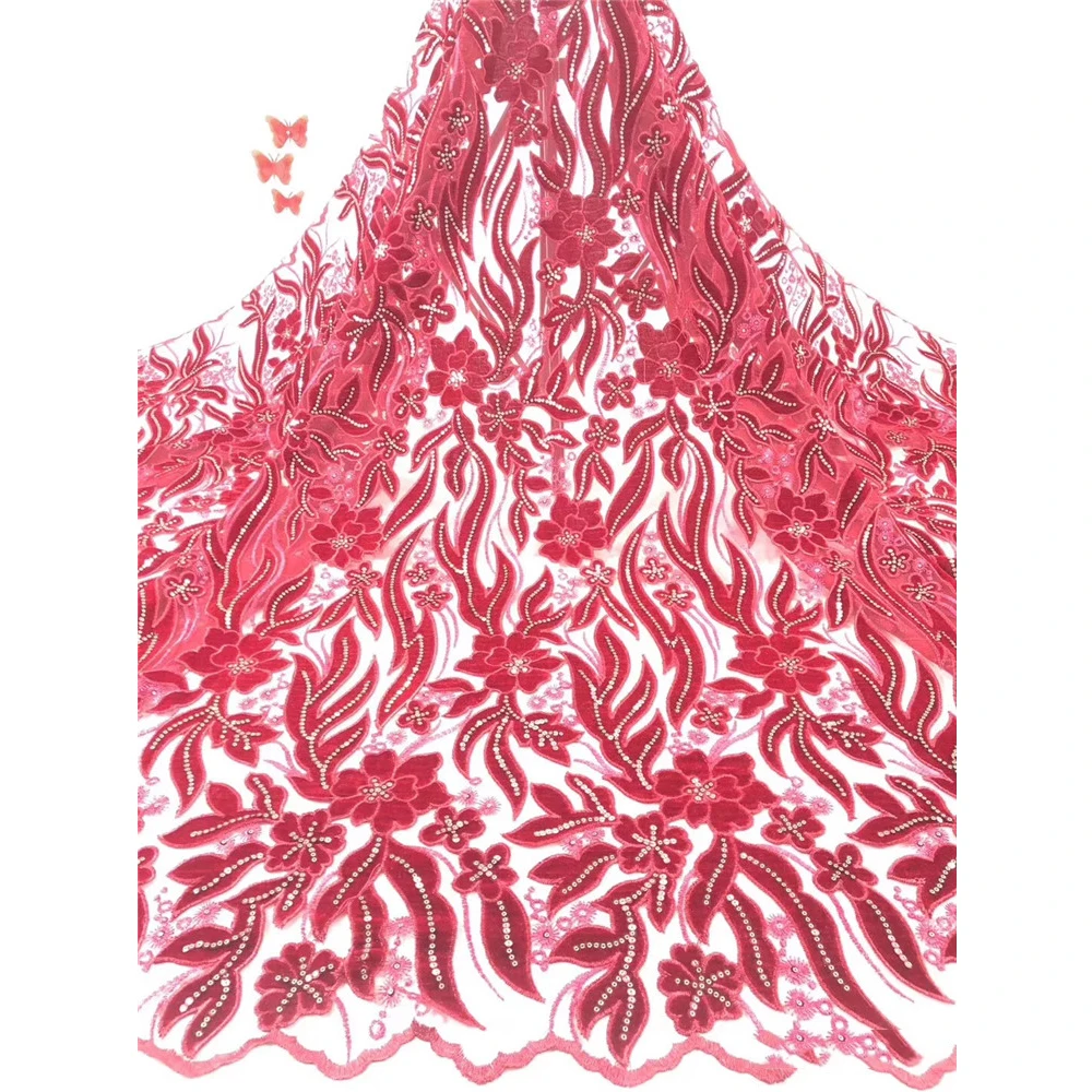 

Beautifical tulle long cloth winter wedding dress pink velvet fabric ML1N1876, Customized