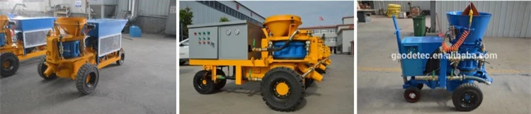 the high quality dry shotcrete machine for tunnel
