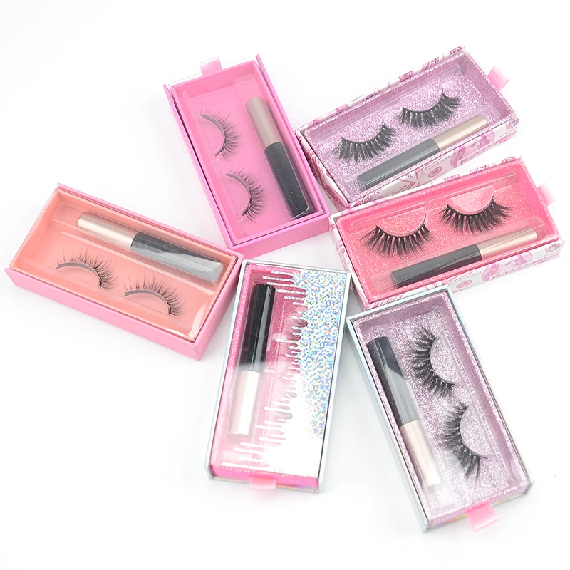 

3D silk Magnetic eyeliner eyelash suit magnetic false eyelashes with eyeliner invisib with eyeliner invisible magnetic eyelashes