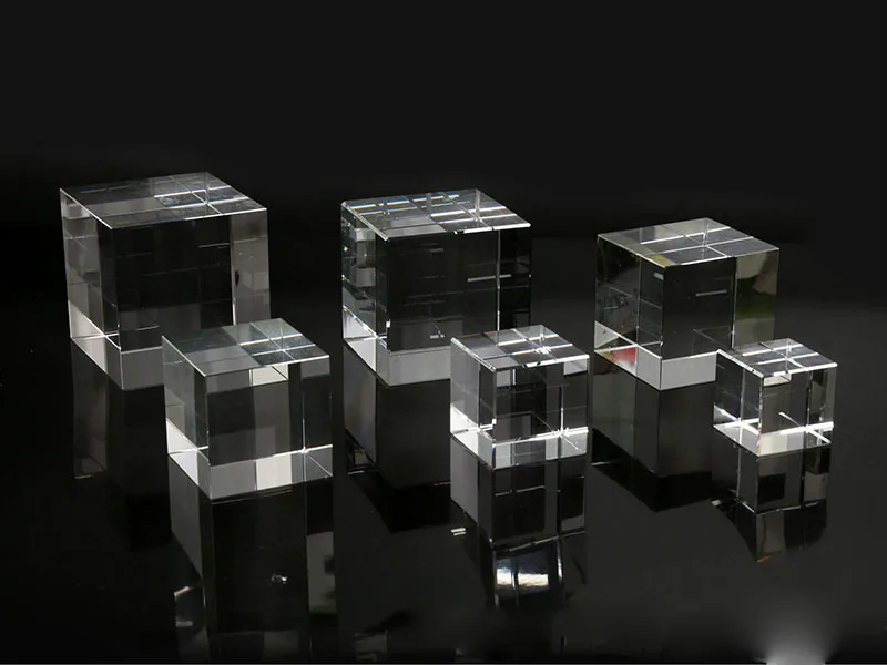 
3d laser glass cube paperweight crystal cube 