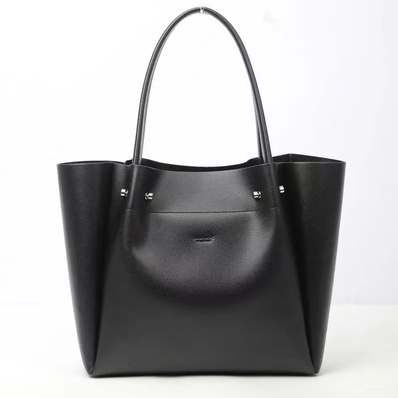 Women's Handbags New PU Leather Tote Bags College Style Portable Large Capacity All-in-one Shopping Bag