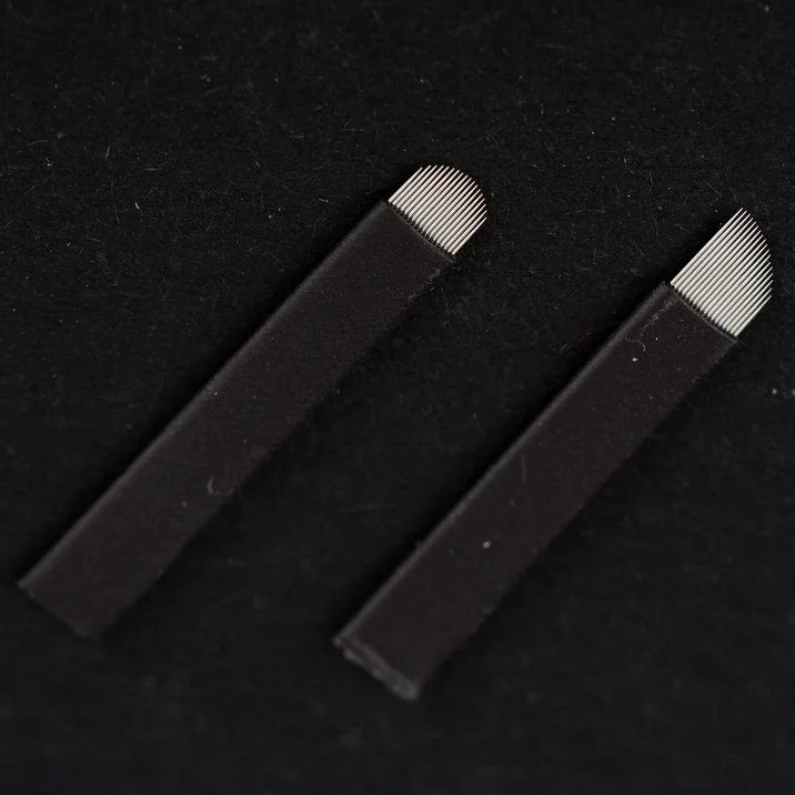 

2022 Hot deals OEM Nano 18U 14U Supplies Eyebrow PMU Micro Agujas Microblading Blades Needles For Permanent Makeup, Many colours