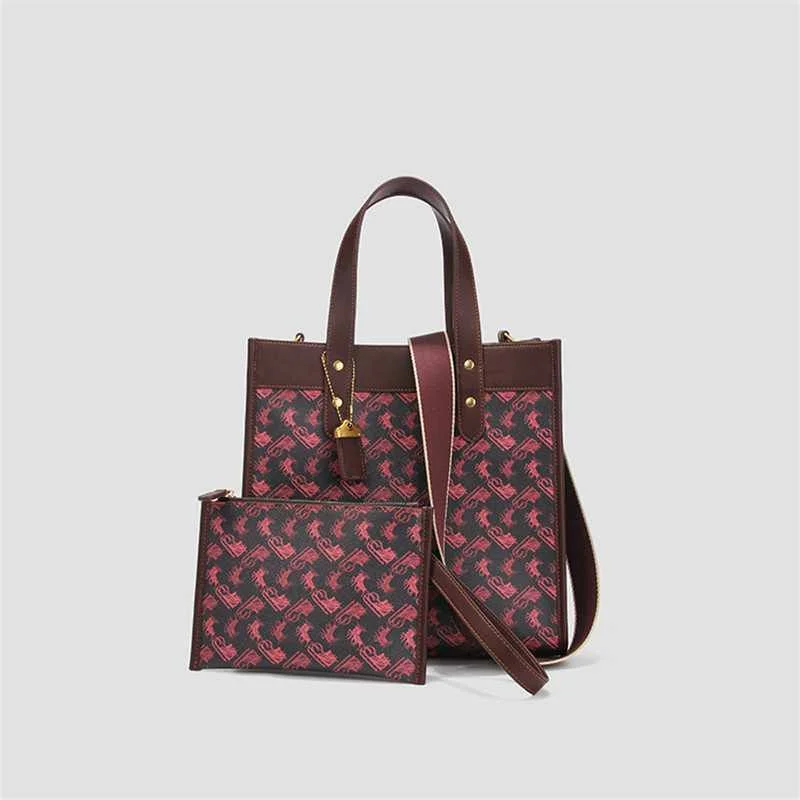 

Fashion Printed Tote Bag Female 2020 New Female Bag Large Capacity Handbag Shoulder Messenger Bag Women Purse and Handbags