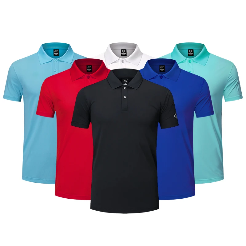 Summer Running Sport Clothes Nylon Spandex Custom Performance Golf Polo Shirt Sportswear T-shirts  For Men