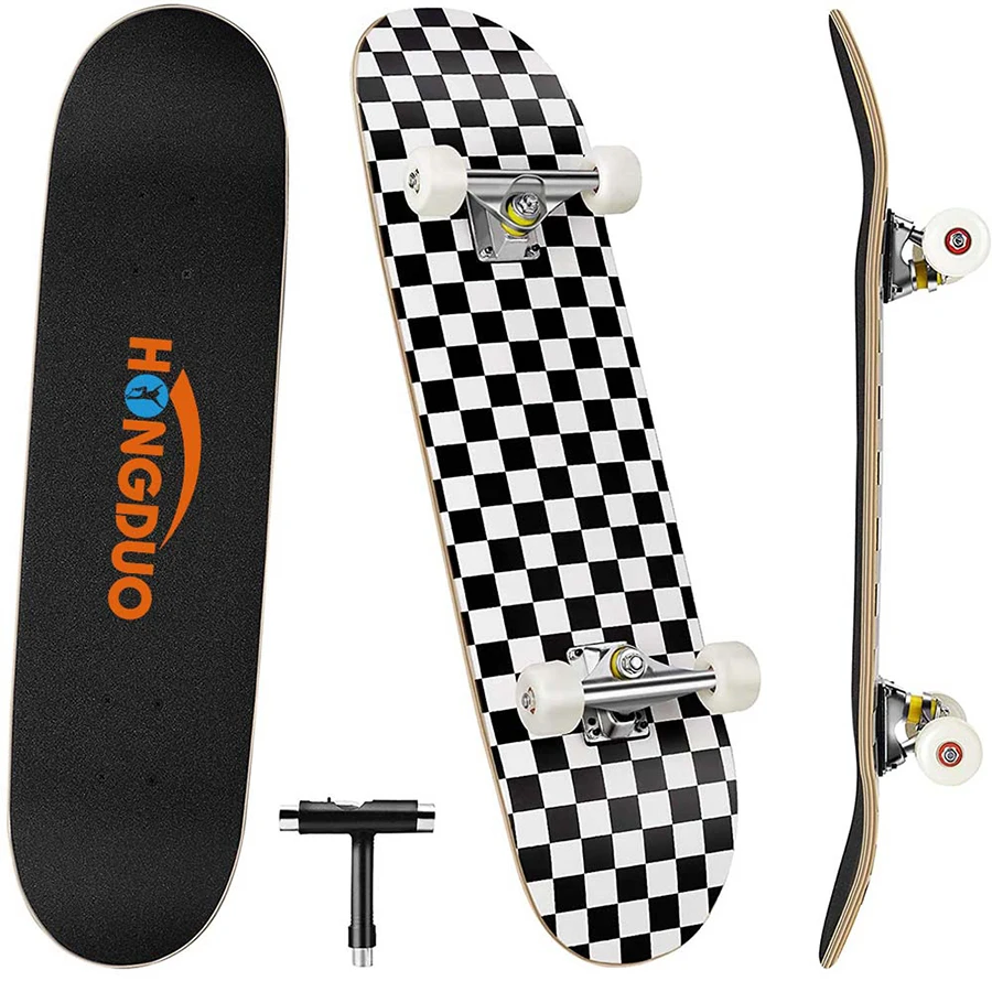 

Deck 31inch Complete Standard Skateboards for Beginners with 7 Layers wood