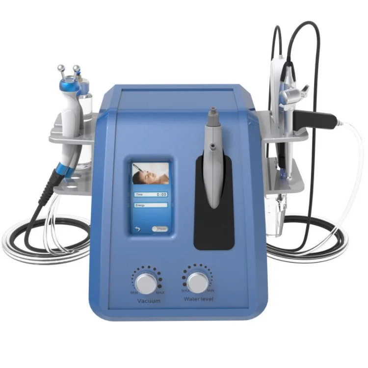 

Portable 6 In 1 Hydra Dermabrasion Facial Machine Multifunction Facial Beauty Machine Equipment, Blue/white