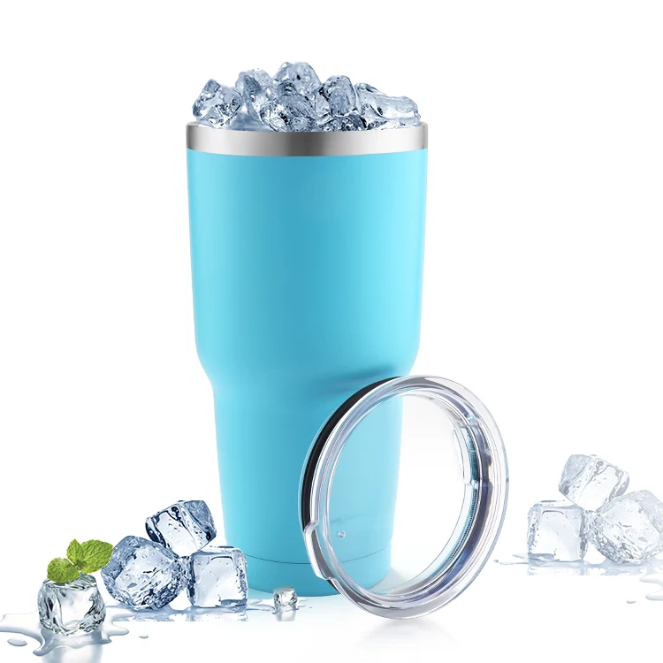 

Stainless Steel Vacuum Insulated 30oz Tumbler with Lid and straw, Customized color