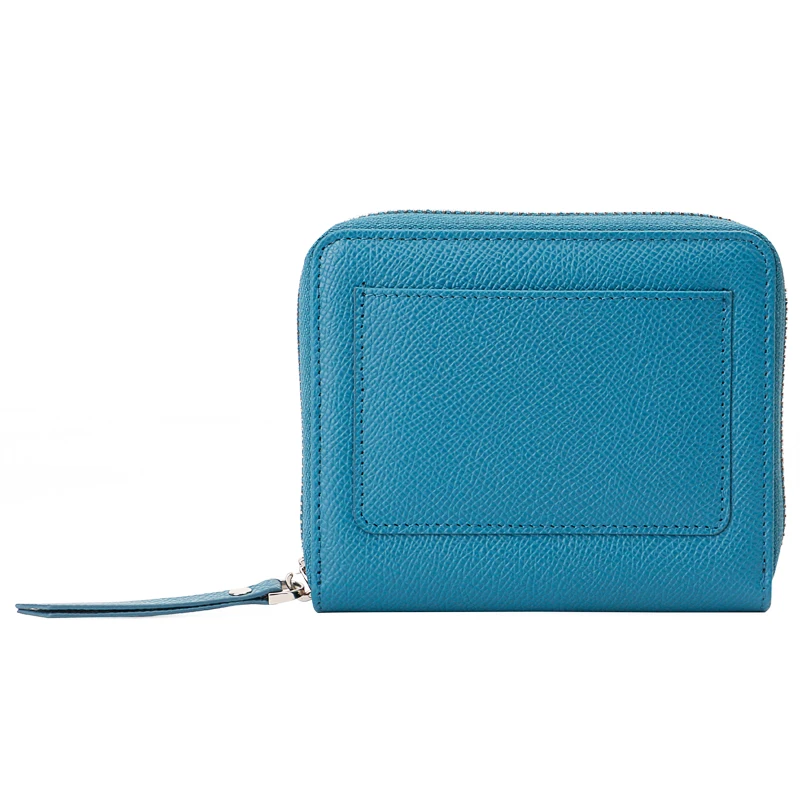 

RFID Blocking Zip Bifold Wallet with Coin Pocket Laides Small Purse Multifunctional Luxury Small Women Leather Zipper Wallet, Offer customized color