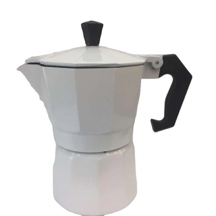 

1 cup Mocha Latte Coffee Maker Italian Moka Espresso Cafeteira Percolator Pot Stovetop Coffee Maker, Green,red,black,silver