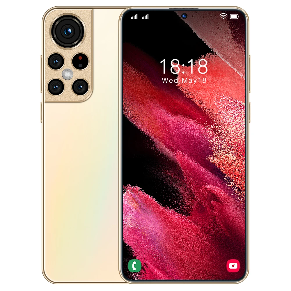 

High Quality S22Ultr 5G 16GB+512GB 6.8 inch Infinity-O Display Deco core phone, Black/ white/gold