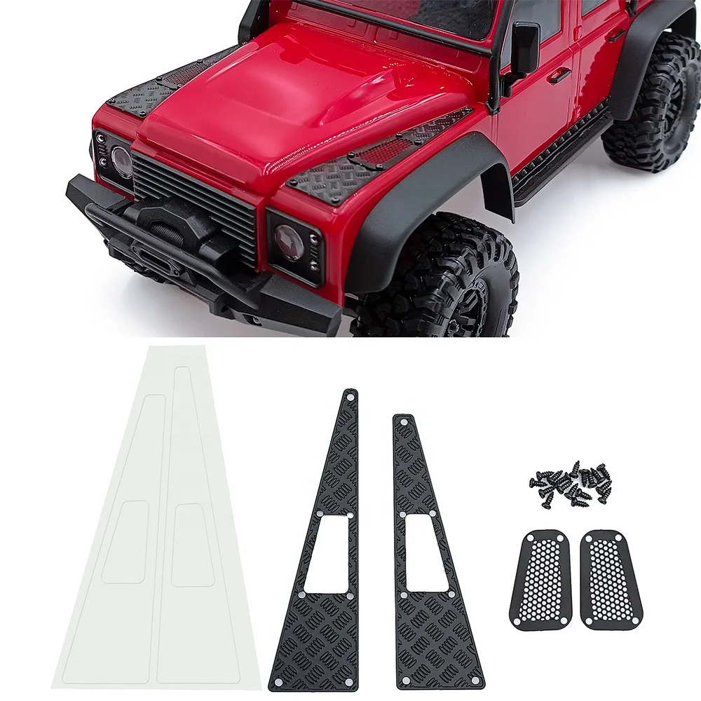 

1 Set Anti-Skid Plate Intake Grille for 1/18 RC Crawler TRX4M Defender Decoration Parts Accessories