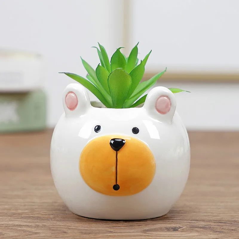 

Cartoon Animal Flower Indoor Succulent Plant Pot Home Craft Decoration