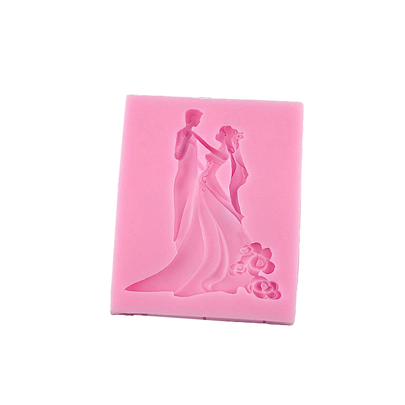 

Liquid silicone mold DIY cake silicone food dancer mold custom accessories maker, Pink