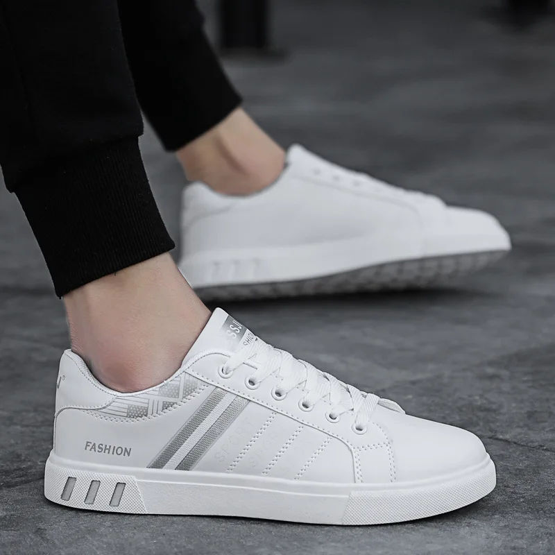 

2020 hot sale unisex sneakers light PU walking shoes for men stylish