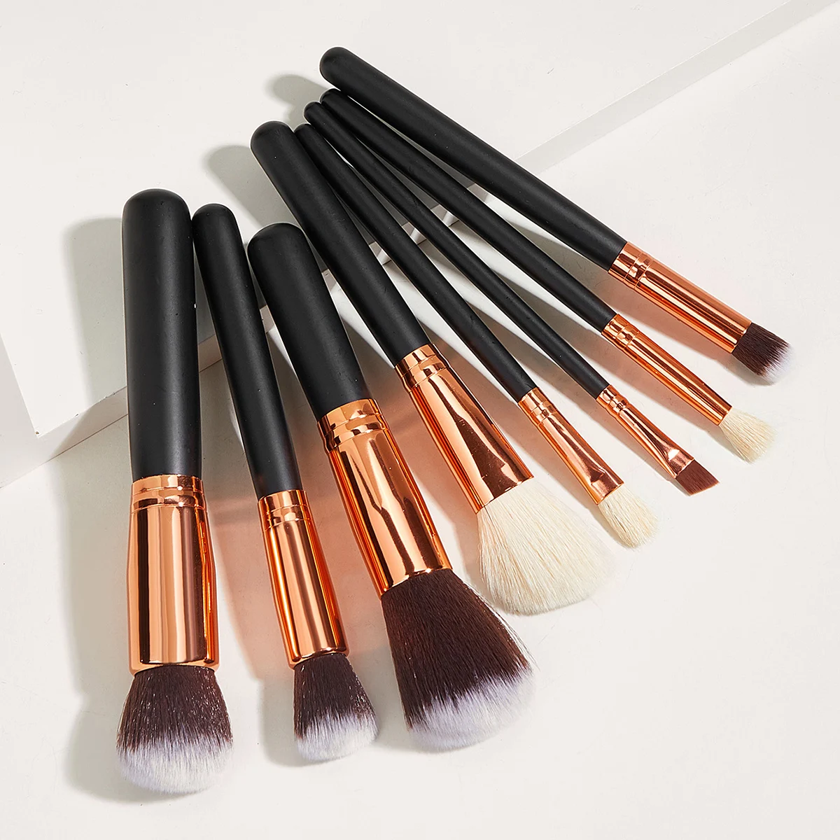 

Professional Custom Face Make Up Brush 3 In One Aluminium Ferrule Makeup Brushes