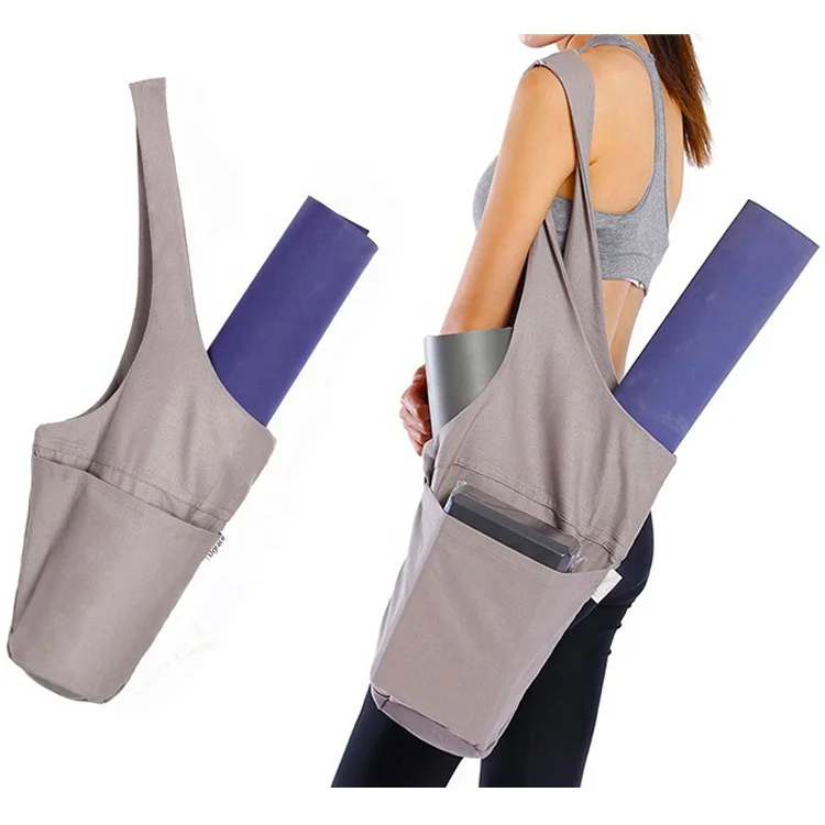 Ningbo Virson Amazon Hot Selling Eco Friendly Canvas Shoulder Sling Tote Yoga Mat Bag