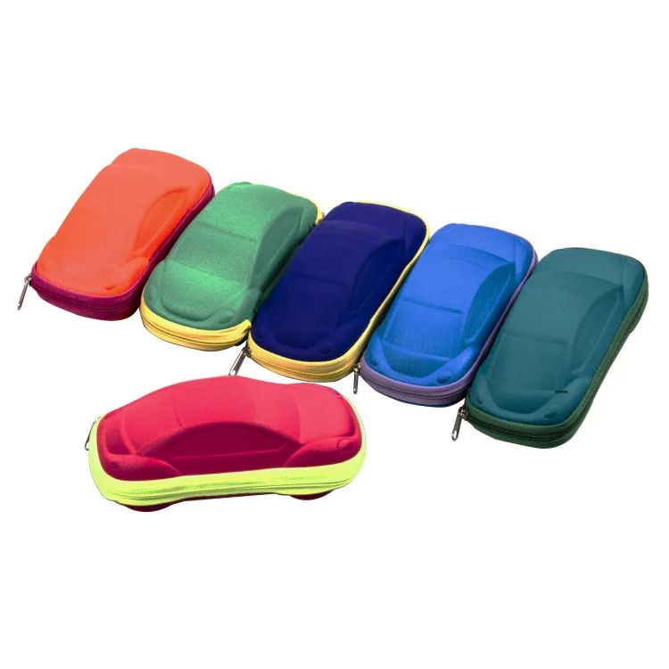 

LOW MOQ Fast Delivery Car Eyeglass Case Kids Sun Glasses storage box Myopia Cartoon glasses case, As the picture show