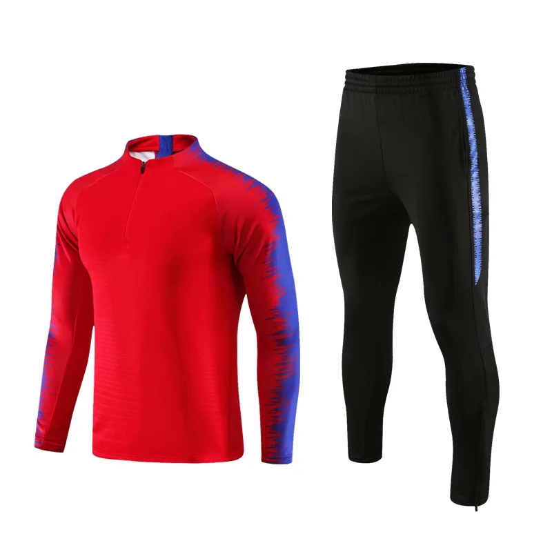 

Male Autumn Winter Men Football Tracksuits Long Sleeve Jacket Soccer Jersey Running Football Training Suits Players Sportswear, As picture show