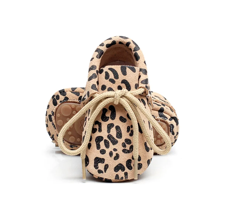 

Soft Sole Toddler Baby Shoes Genuine Leather Lace Kids Moccasins, Multi colors