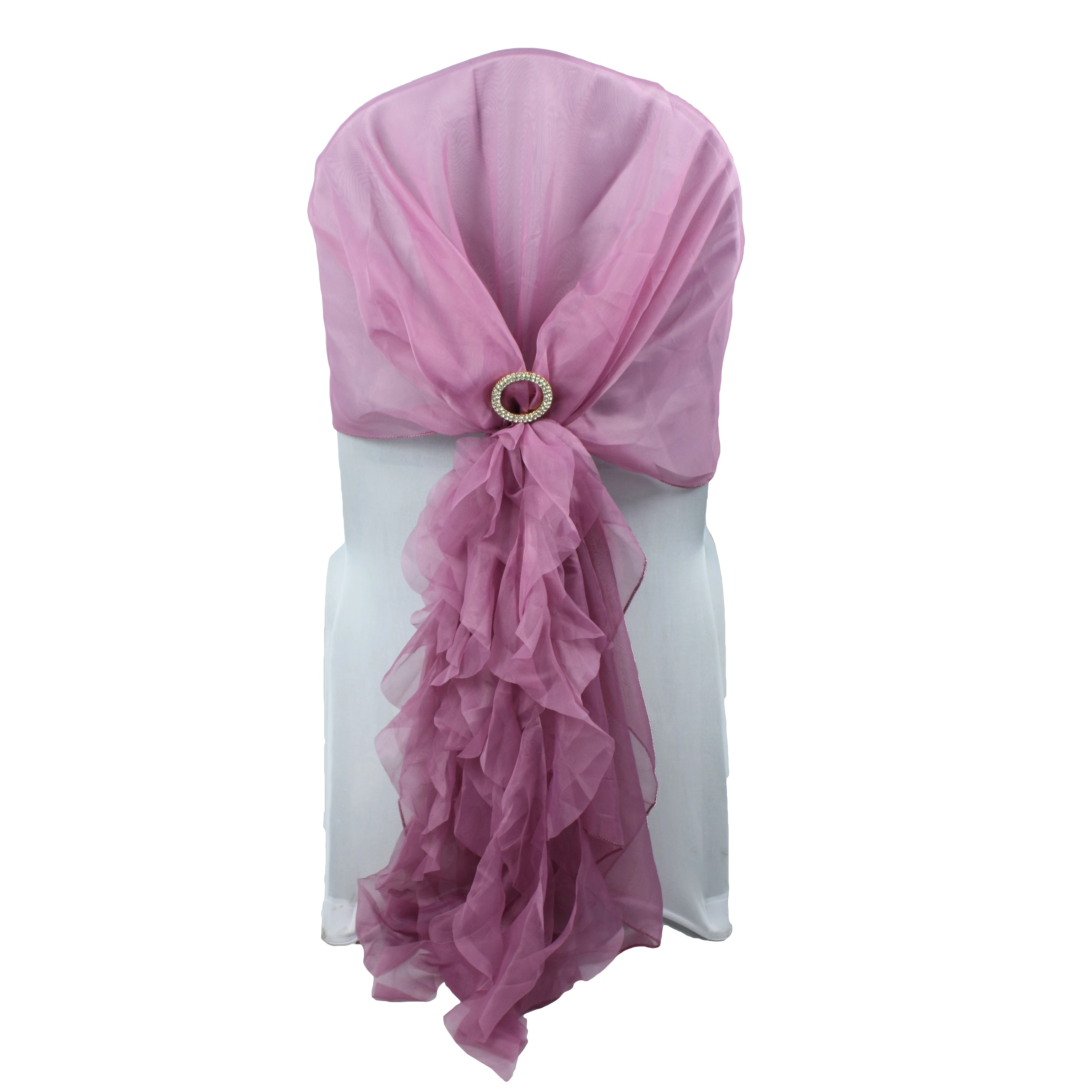 Wholesale Party Lace Flower Wedding Burlap Chair Sashes Cheap Chair