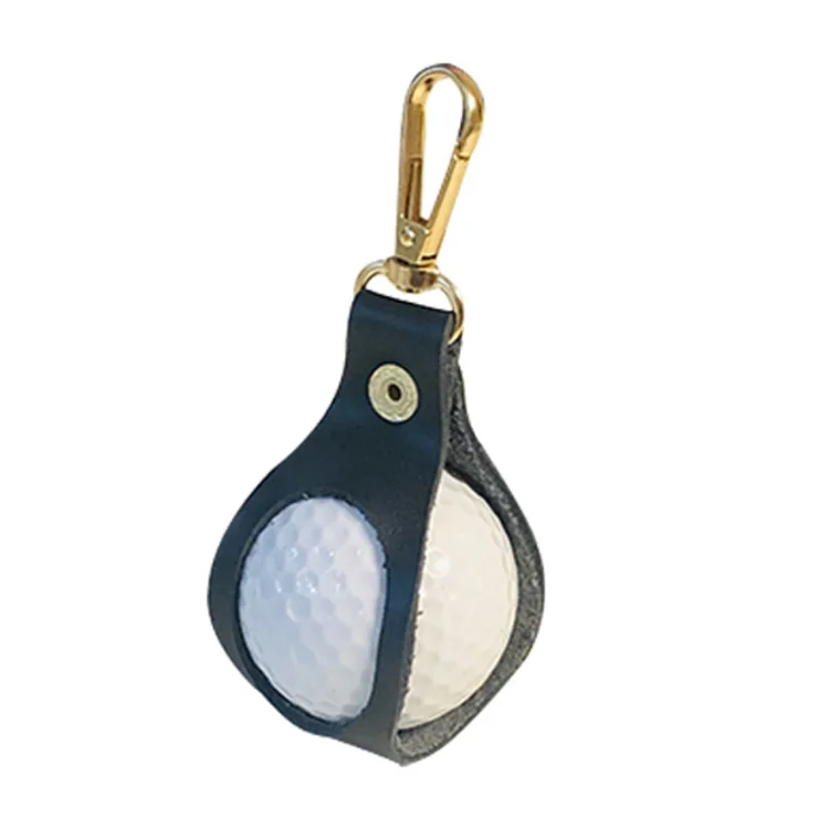 

Single Golf Ball Leather Bag Pouch Genuine Leather Ball Case for Golf Golf Ball, Brown,black,orange,blue,