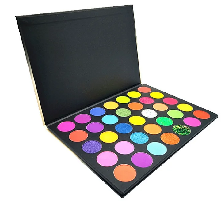 

35 Color High Pigment Private Label Custom No Logo Glitter Matte Nude Eyeshadow Palette