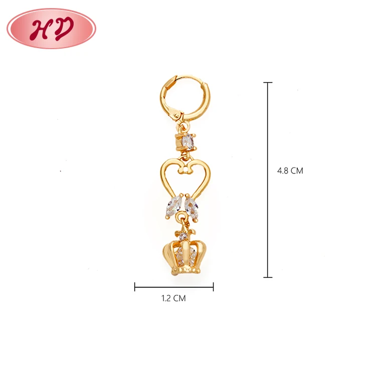 

Fashion Latest Design Long Fashion Drop Hoop Earrings