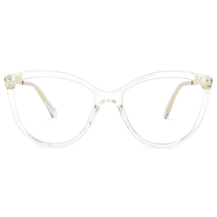 

2021New Eyewear Brand Zeelool OX671622 Full Rim Cateye TR90 Transparent Simple Style Eyeglasses with Spring Hinge, Multi colors