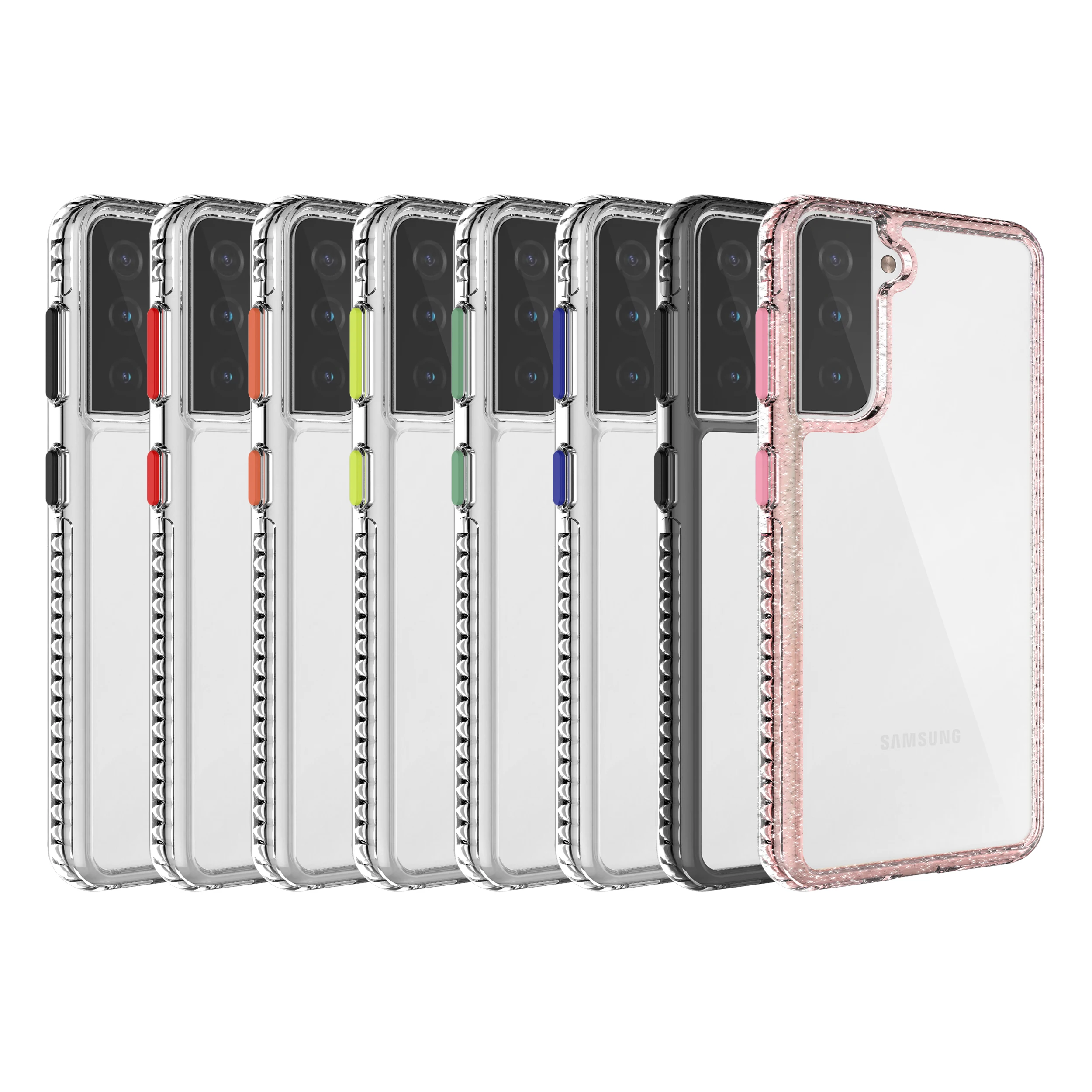 

soft PC TPU Transparent eco friendly Shockproof case for Samsung Galaxy S21 5G
