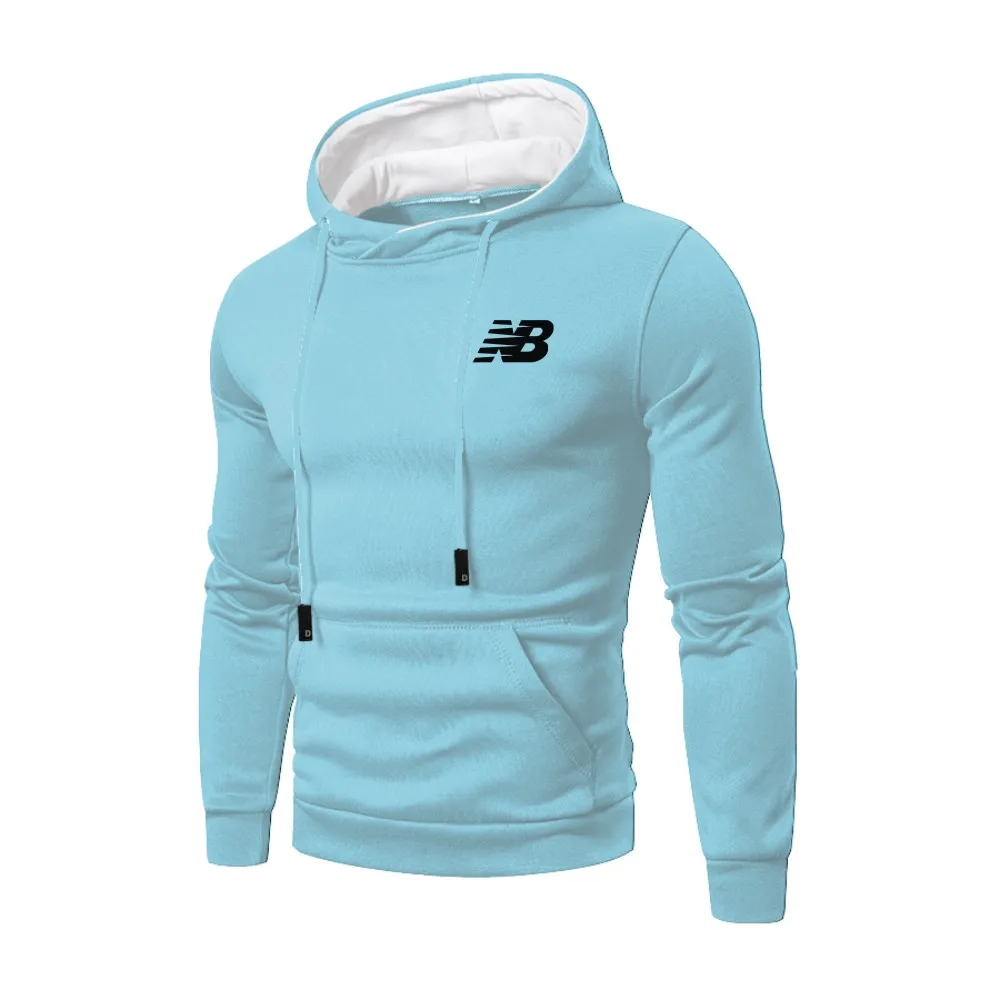 

Custome Made Fitness Clothing Free Size Polyester Black Hoodies Man, Blue