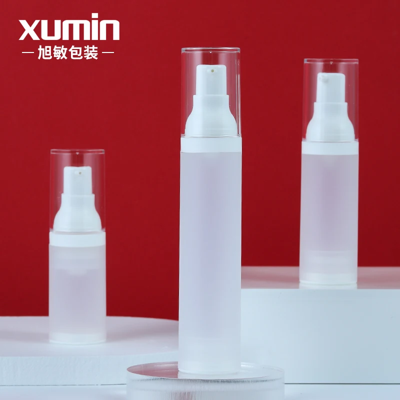 

30ml 50ml 20ml lotion pump bottle Wholesale white cosmetic airless pump bottle