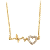 

46107 xuping 24 gram gold jewelry necklace designs heart pendant necklace