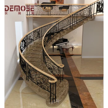 Materiales De Construcción,Diseños De Escaleras Curvadas De Hierro