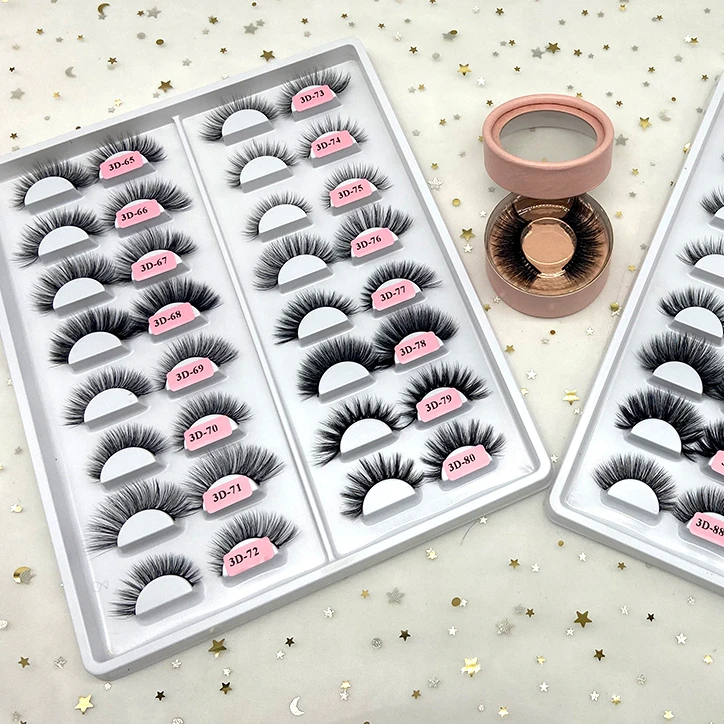 

Faux Mink Eyelashes 3D Effect Fake Eyelashes Handmade Faux Mink Fur Fluffy Beauty Vendor Eyelashes Boxes with Customer Logo