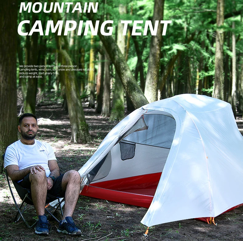 

CZX-410 Professional 2 Person Mountain Camping Tent,Ultralight 2 Person camping tent customize with logo&color, Customized