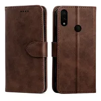 

Hot Sell Mobile Phone Leather Flip Cover for Xiaomi Redmi Note 7 7s 8 Pro Shockproof Case