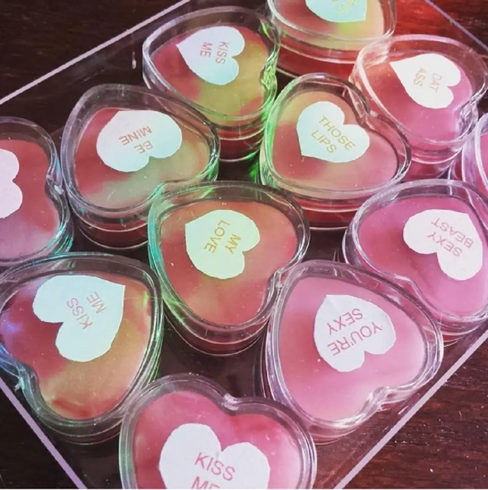 

Heart Shaped Slime Storage Containers, Slime Containers Transparent Plastic Boxes Heart Shaped Leak Proof Containers with Lids, Clear