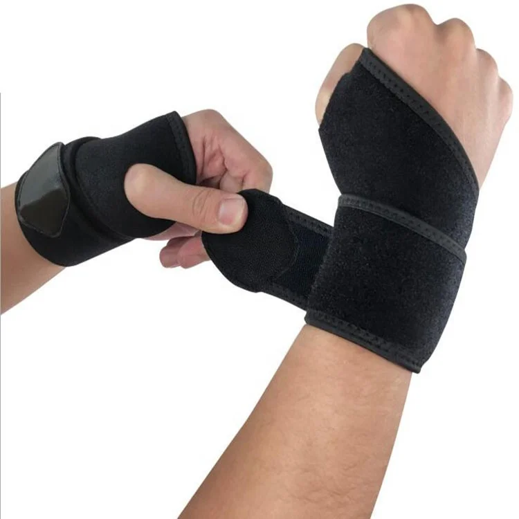 

Adjustable Hand Brace Wrist Support  Protect Wrist with Tunnel Splint Opp Bag CN;JIA W-1043 MKS, Black,yellow,red wrist brace