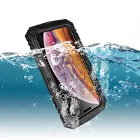 

Waterproof 360 Full Body Protective hard bumper frame case with screen protector For iphone shockproof cases xr xs max