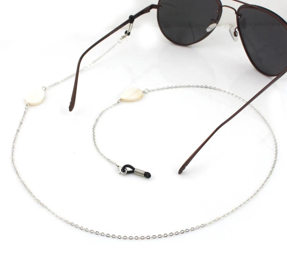 

Gattara Shell Drop Pendant Sunglasses Chain Anti-Skid Glasses Chain Personalized Fashion Glasses Rope Lanyard Glasses Rope, Silver/gold