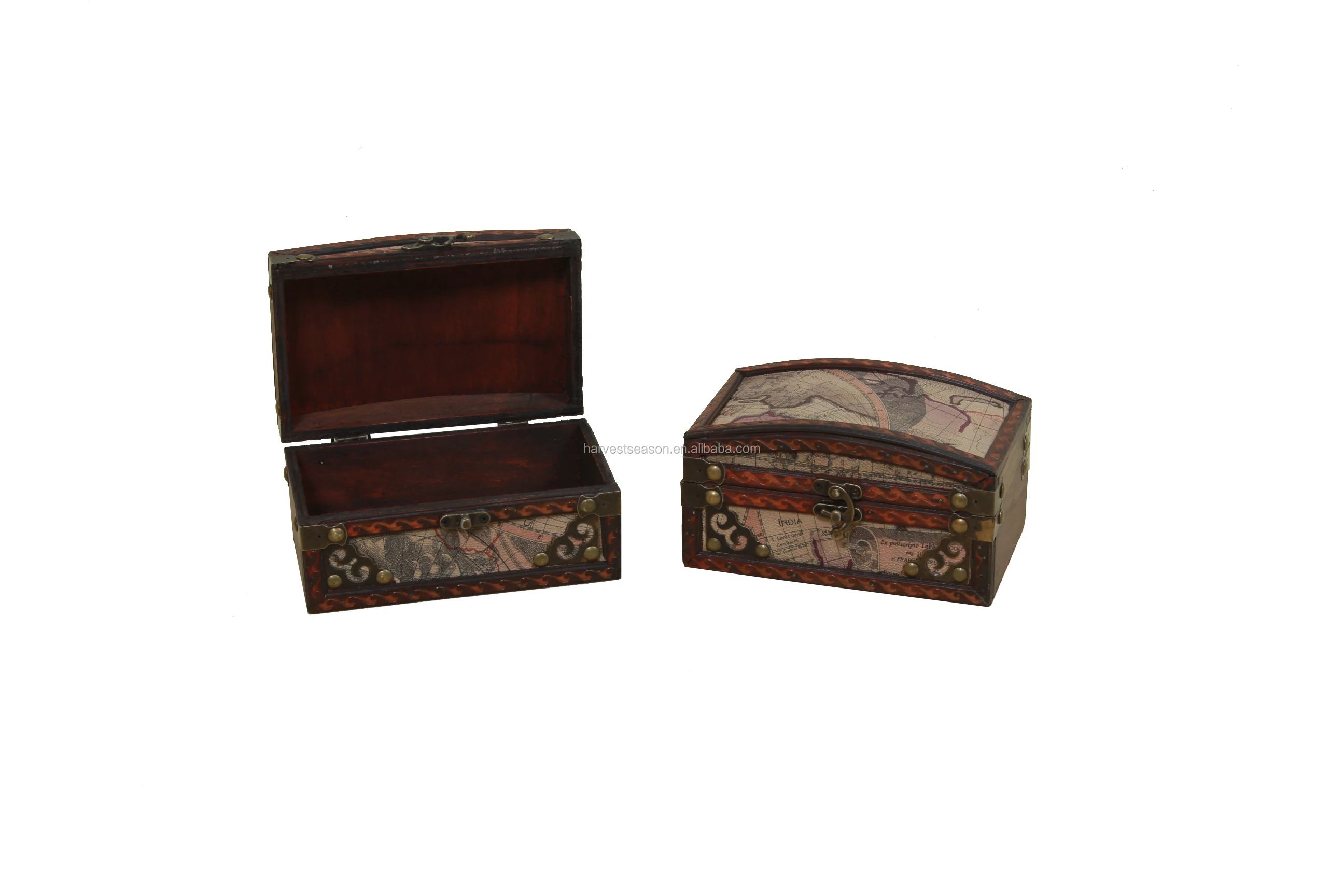 Small Old Style Wooden Treasure Chest - Buy Treasure Chest,Treasure ...