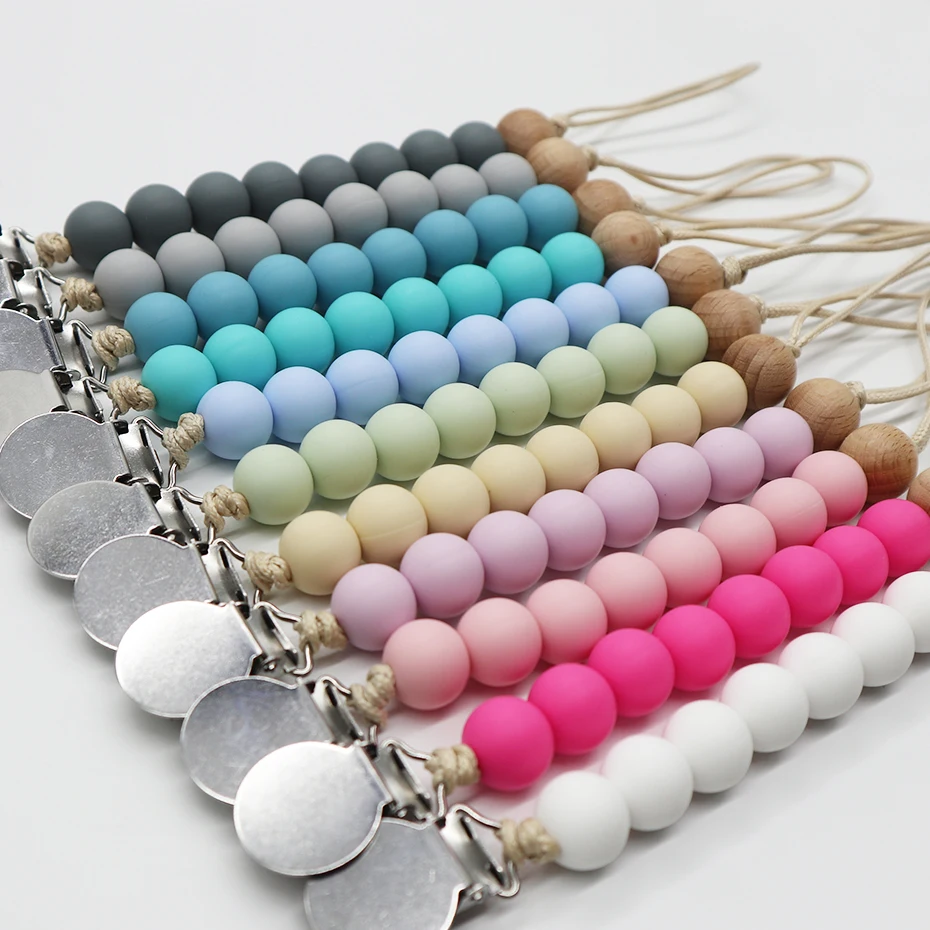 New Baby Products Custom Logo Pacifier Holder Baby Pacifier Clip