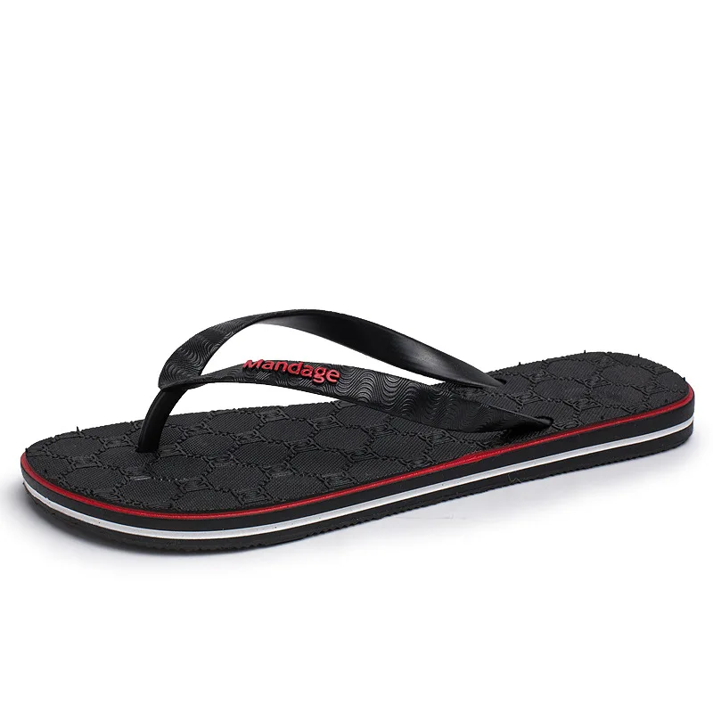 

Summer Season PVC Hard Wearing Anit-Slip Men Flip Flops Men Shoes, As pictures