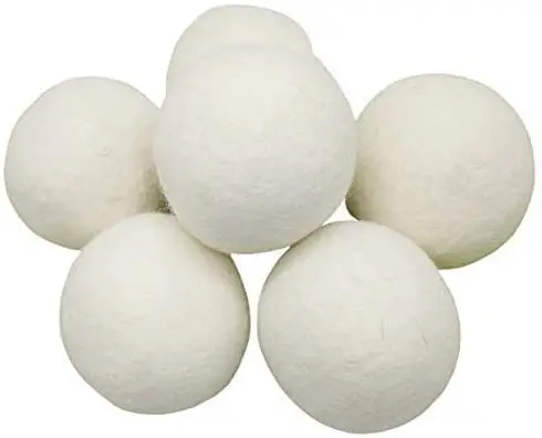 

Wholesale White Laundry Wool Dryer Ball With a Cotton Bag For Laundry, Custom color