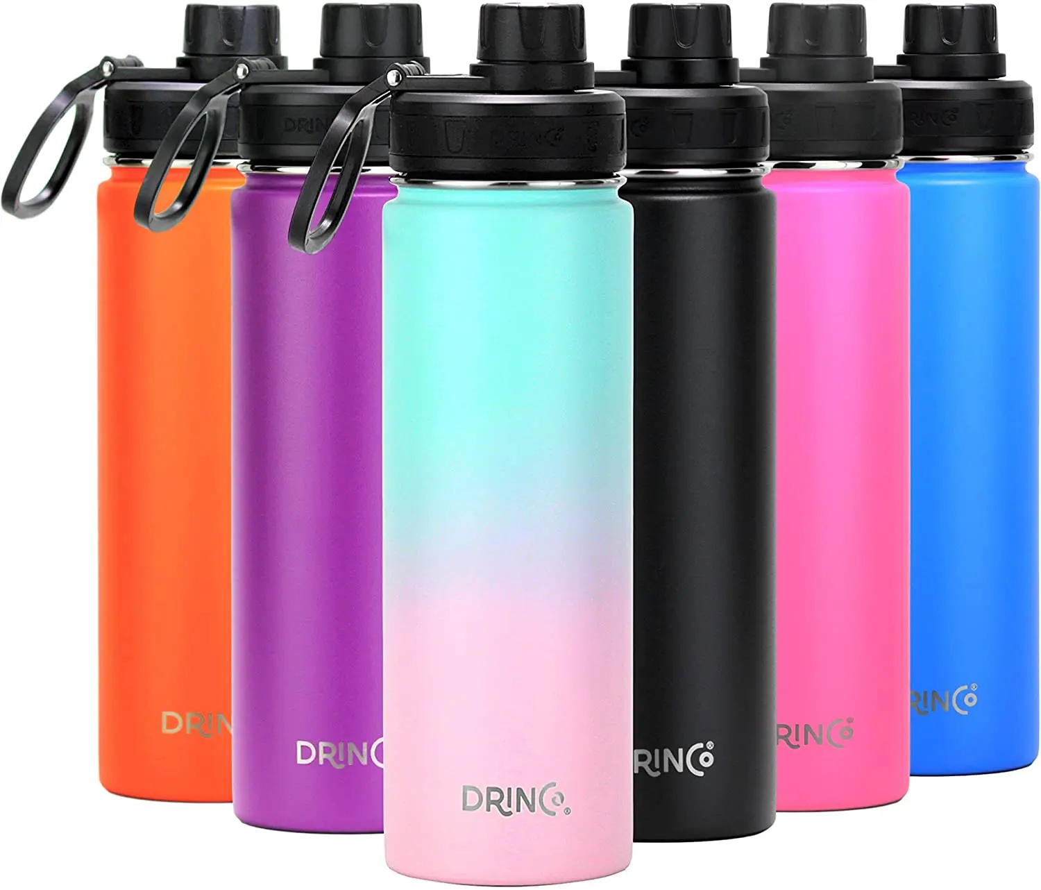 

500 ml 600ml 750ml 1000ml Double wall stainless steel sport water bottles