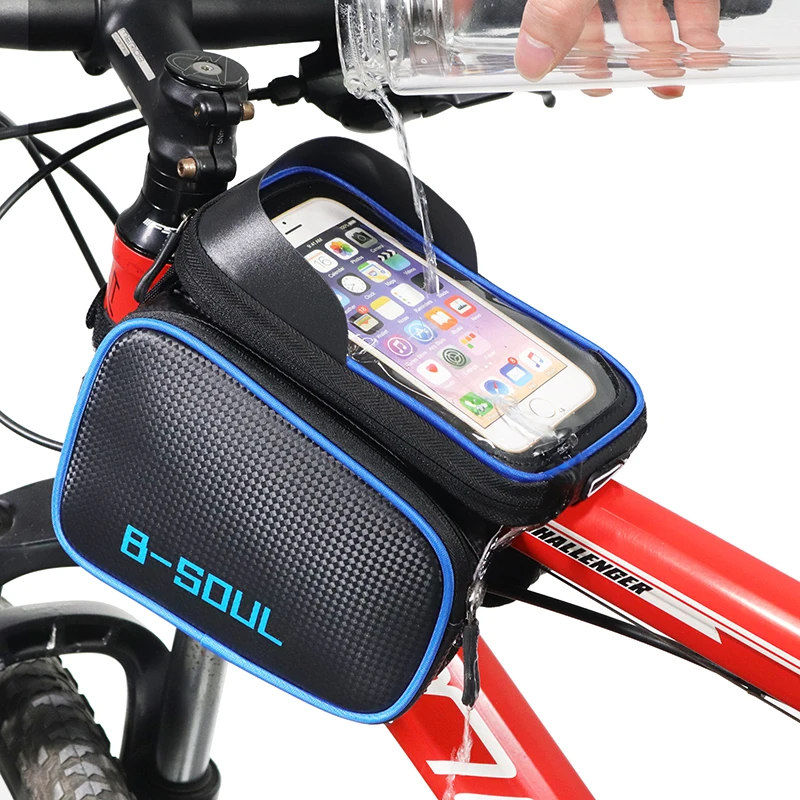 

Cycling essential storage bag, mobile phone waterproof bag, mountain bike tube bag for easy travel
