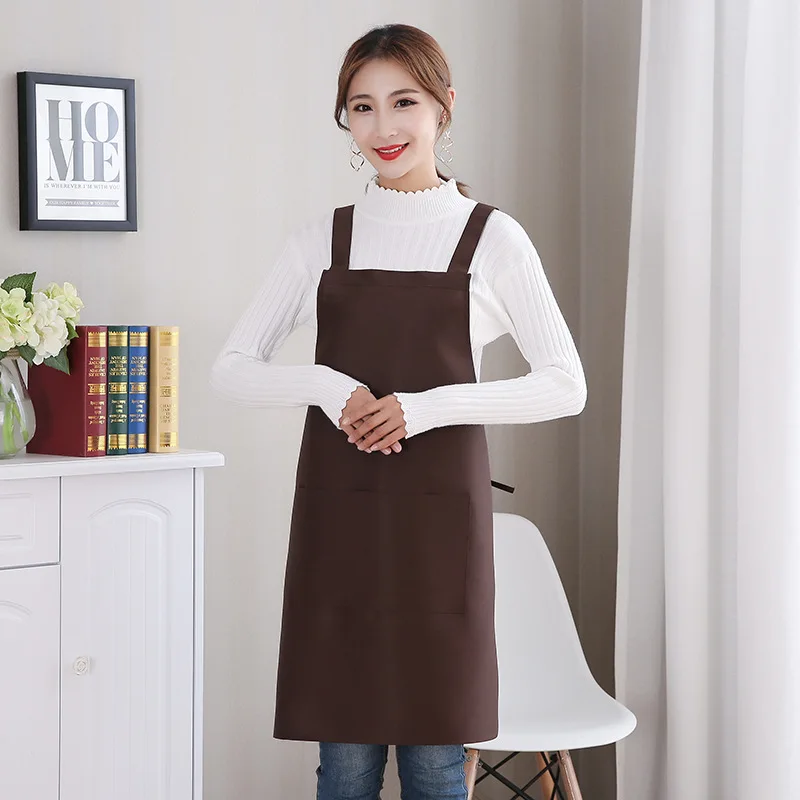 

Customized h-shaped apron with logo printed on it