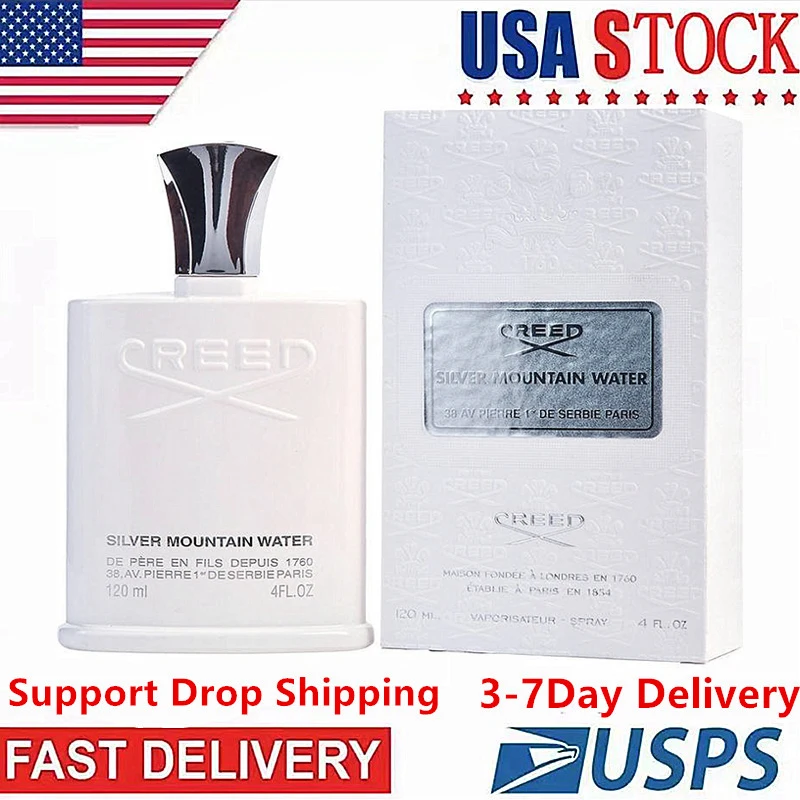 

Creed Silver Mountain Water men perfume 120ml hot brand eau de parfum long lasting body mist men colognes